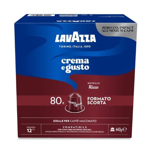 Capsule Alluminio Lavazza Crema e Gusto Ricco comp. Nespresso