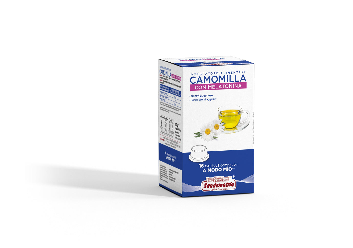 Capsule Sandemetrio Camomilla con Melatonina Comp. A Modo Mio