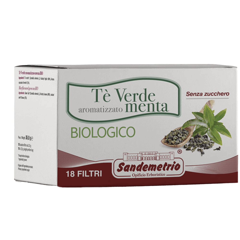 Filtri Sandemetrio Tè Verde Aromatizzato Menta