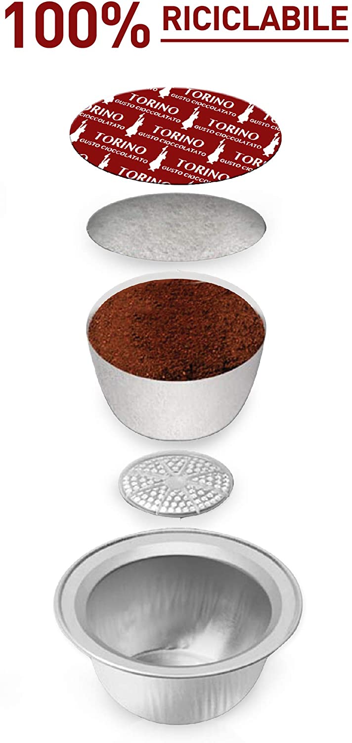 Capsule Bialetti caffè d'Italia Torino (Gusto Cioccolatato)