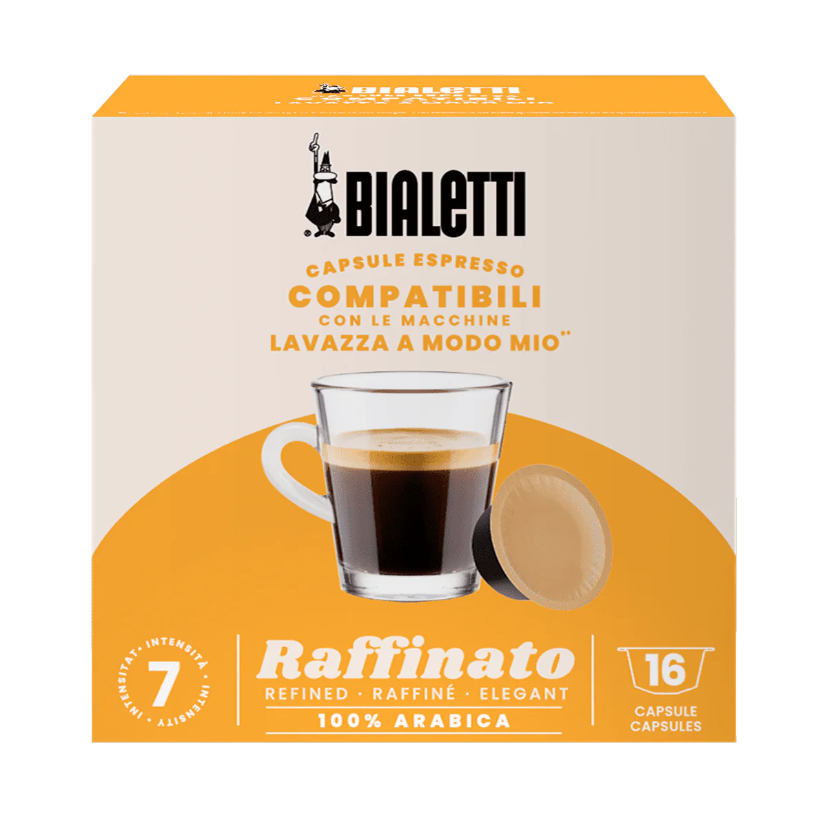 Capsule Bialetti Raffinato in alluminio compatibili A Modo Mio