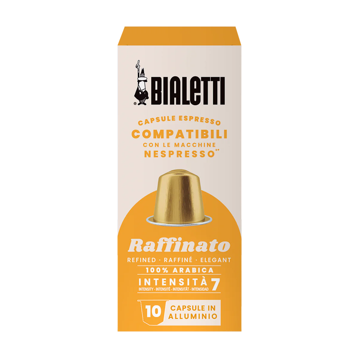 Capsule Bialetti Raffinato in alluminio compatibili Nespresso
