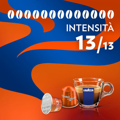 Capsule Alluminio Lavazza Crema e Gusto Forte comp. Nespresso