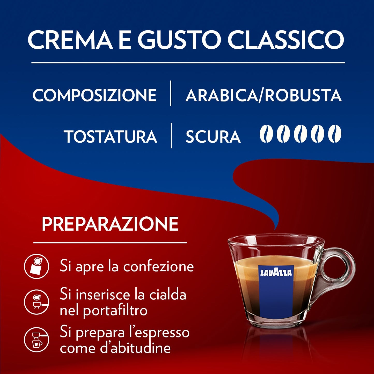 Cialde Carta Lavazza Crema E Gusto Classico