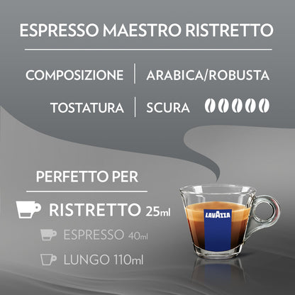 Capsule Alluminio Lavazza Maestro Ristretto comp. Nespresso