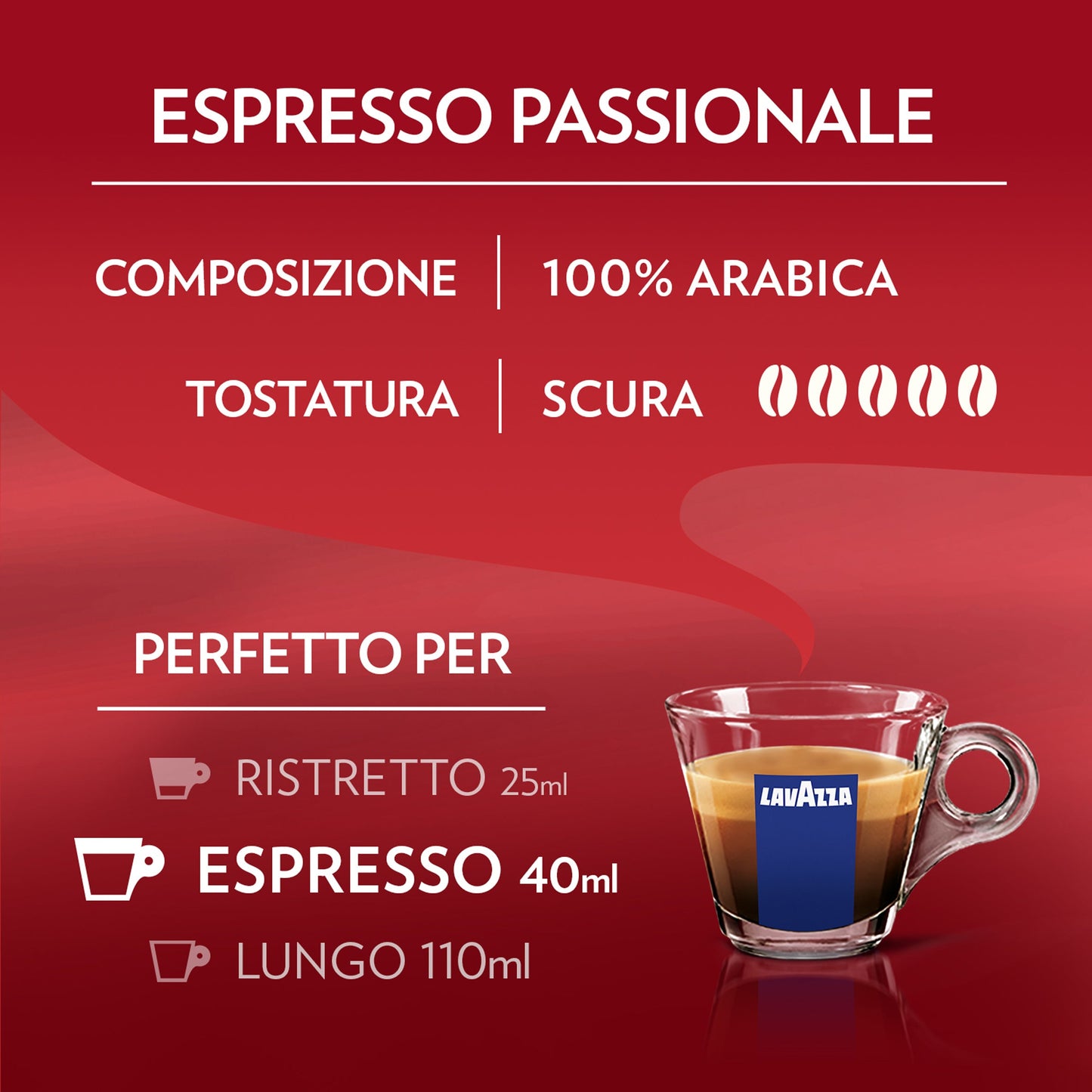 Capsule caffè Lavazza passionale compatibili A MODO MIO