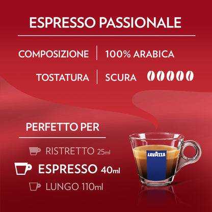 Capsule caffè Lavazza passionale compatibili A MODO MIO