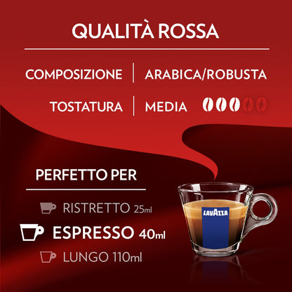 Capsule caffè Lavazza qualità rossa compatibili A MODO MIO