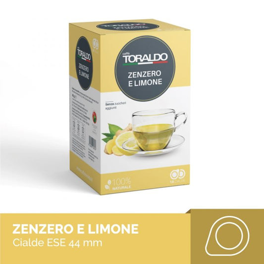 Cialde 44 mm Toraldo Infuso Zenzero e Limone