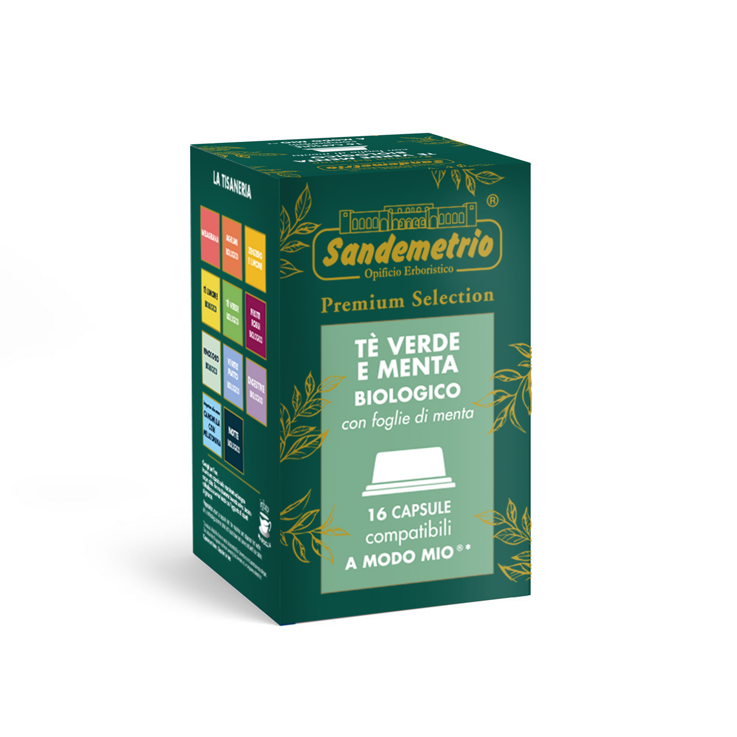Capsule Sandemetrio Tè Verde Menta Comp. A Modo Mio