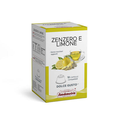 Capsule Sandemetrio Infuso Zenzero e Limone Comp. Dolce Gusto