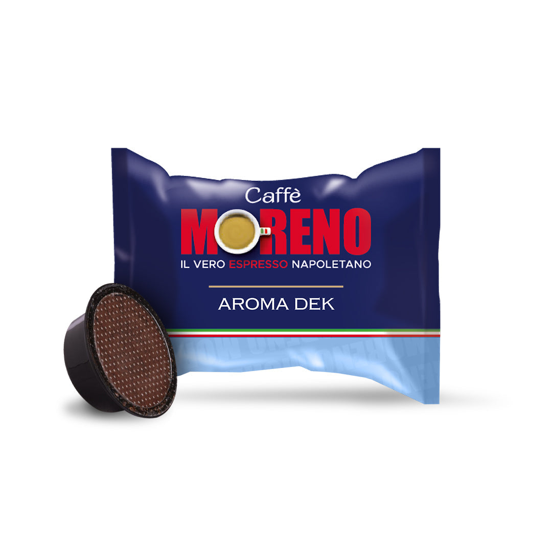 Capsule caffè Moreno miscela Dek compatibili A Modo Mio