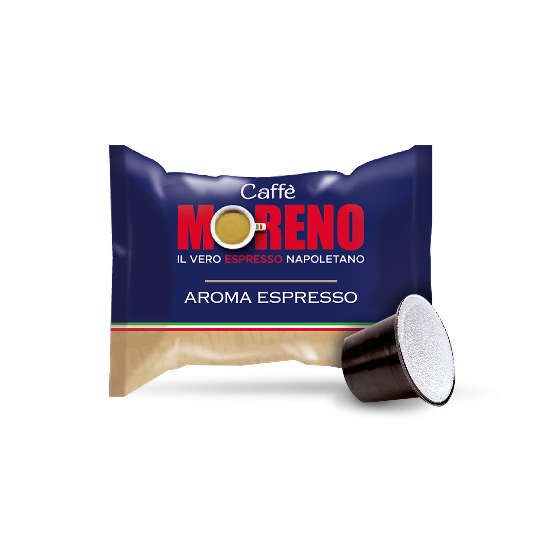 Capsule caffè Moreno miscela Espresso compatibili Nespresso