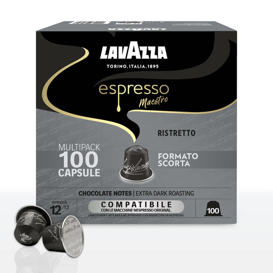 Capsule Alluminio Lavazza Maestro Ristretto comp. Nespresso