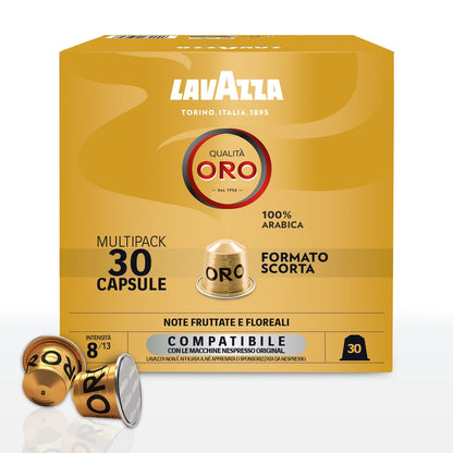Capsule All. Lavazza Qualità Oro comp. Nespresso Confezioni da 30