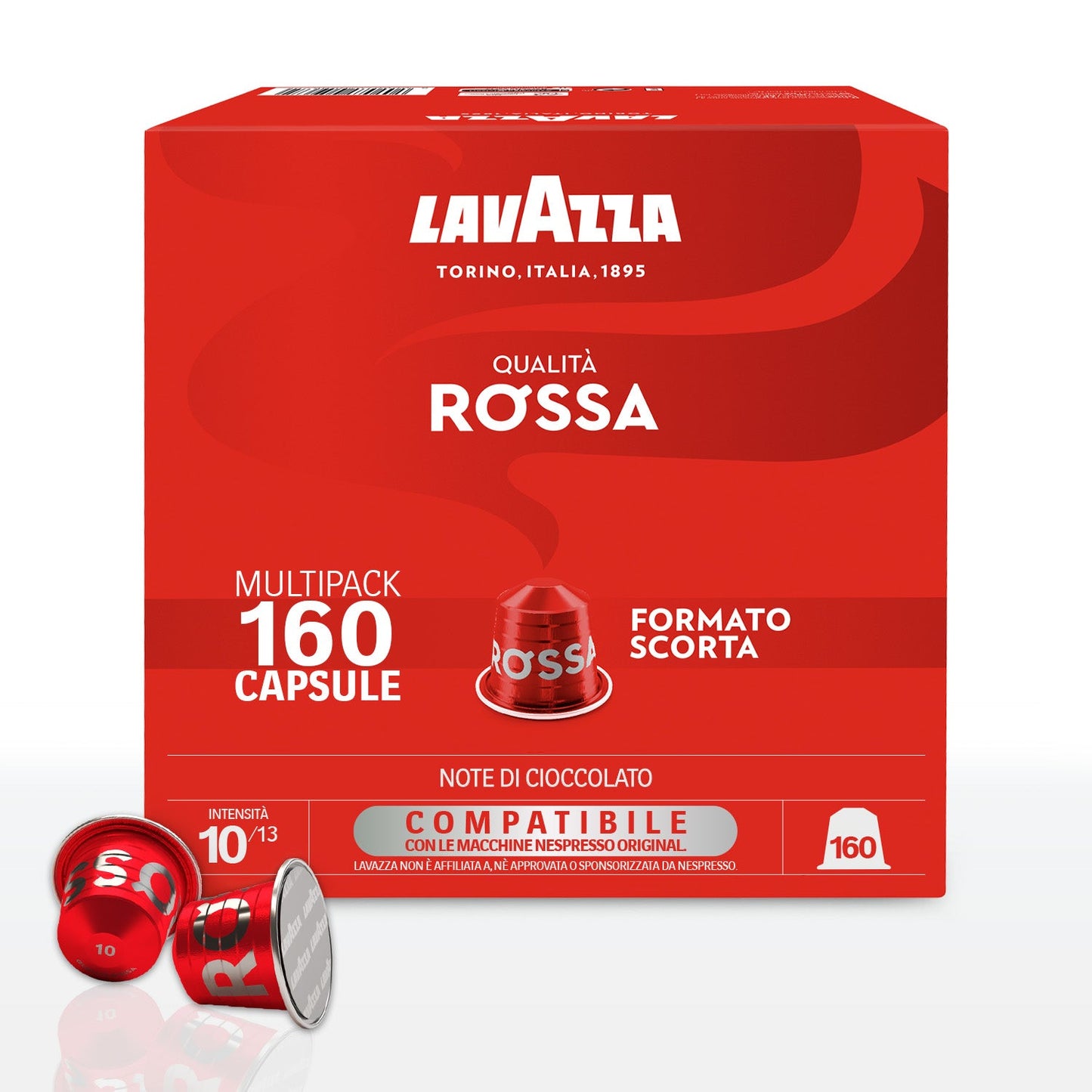 Capsule Alluminio Lavazza Qualità Rossa comp. Nespresso