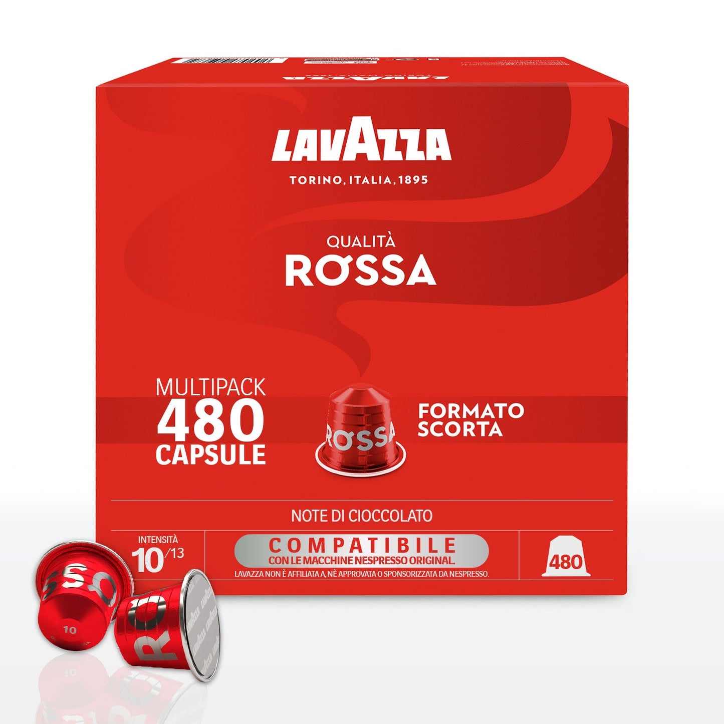 Capsule Alluminio Lavazza Qualità Rossa comp. Nespresso