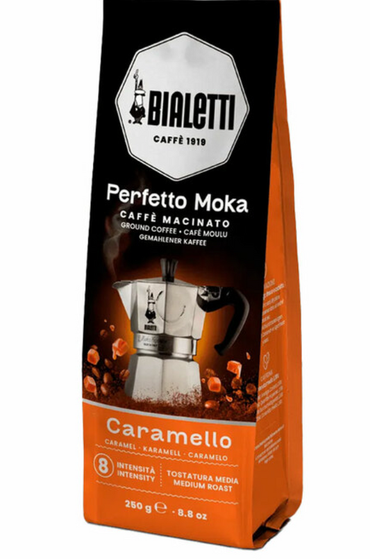 BIALETTI PERFETTO MOKA CAFFÈ MACINATO CARAMELLO 250 g
