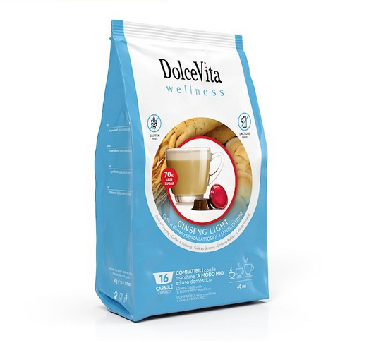 Capsule Solubili Dolcevita Ginseng Light Coffee comp. A MODO MIO®