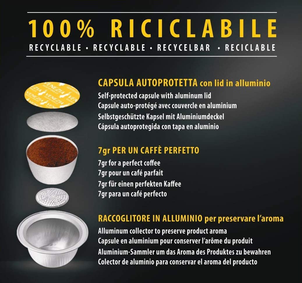 Capsule Bialetti caffè d'Italia Venezia (Gusto Dolce)
