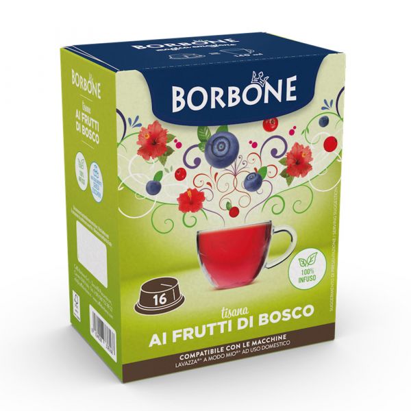 Capsule Borbone Solubile Tisana FRUTTI di BOSCO x a modo mio