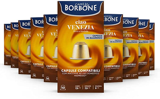 Capsule caffè Borbone miscela ciao Venezia compatibili Nespresso