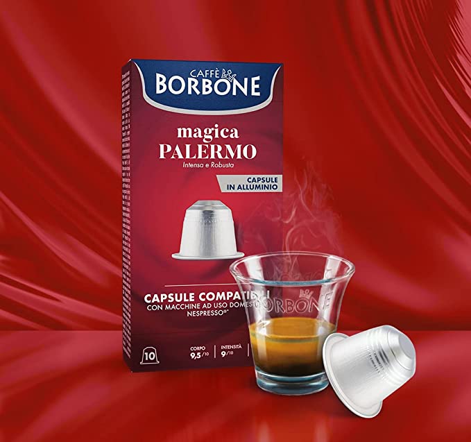 Capsule caffè Borbone magica Palermo compatibili Nespresso