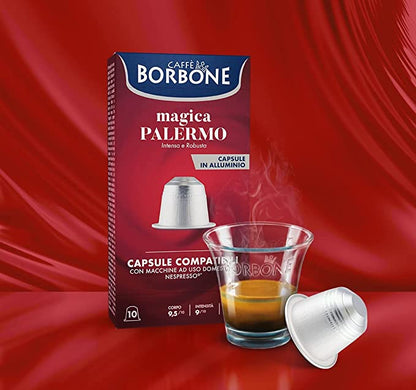 Capsule caffè Borbone magica Palermo compatibili Nespresso