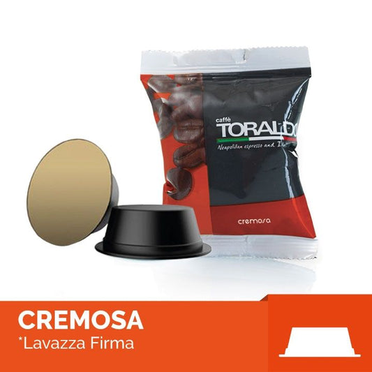 Capsule caffè Toraldo CREMOSA compatibili Lavazza Firma