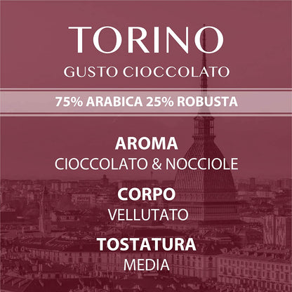 Capsule Bialetti caffè d'Italia Torino (Gusto Cioccolatato)