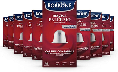 Capsule caffè Borbone magica Palermo compatibili Nespresso