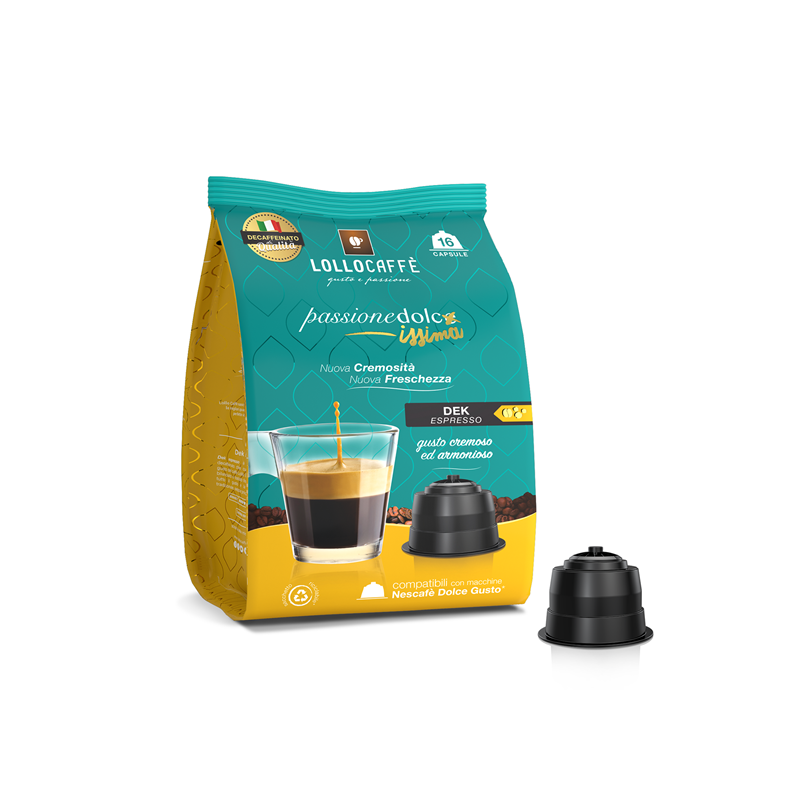 Capsule Lollo Miscela Dek compatibili DOLCE GUSTO