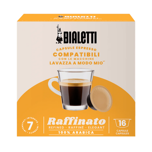 Capsule Bialetti Raffinato in alluminio compatibili A Modo Mio