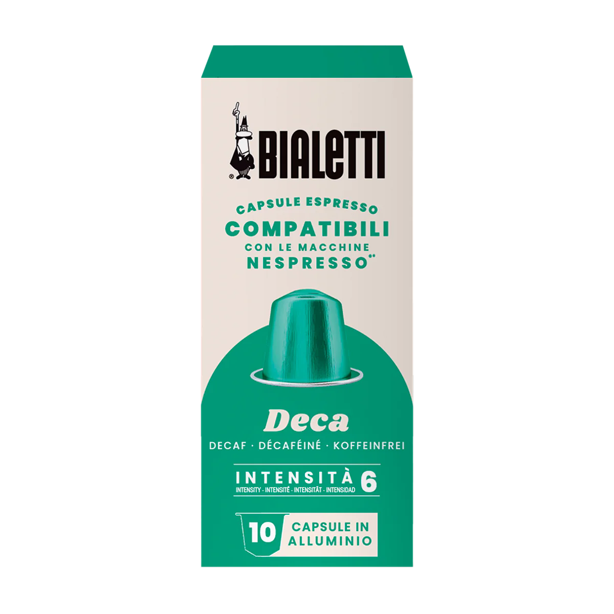 Capsule Bialetti Deca in alluminio compatibili Nespresso