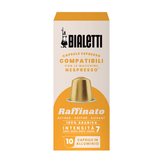 Capsule Bialetti Raffinato in alluminio compatibili Nespresso